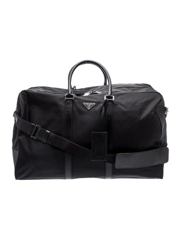 Saffiano Leather Saffiano-Trimmed Re-Nylon Duffle Bag