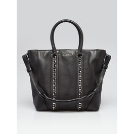 Givenchy Givenchy Black Lambskin Leather Medium Lucrezia Tote Bag