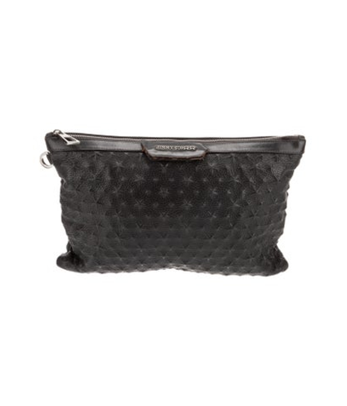 Jimmy Choo Choo Leather Clutch