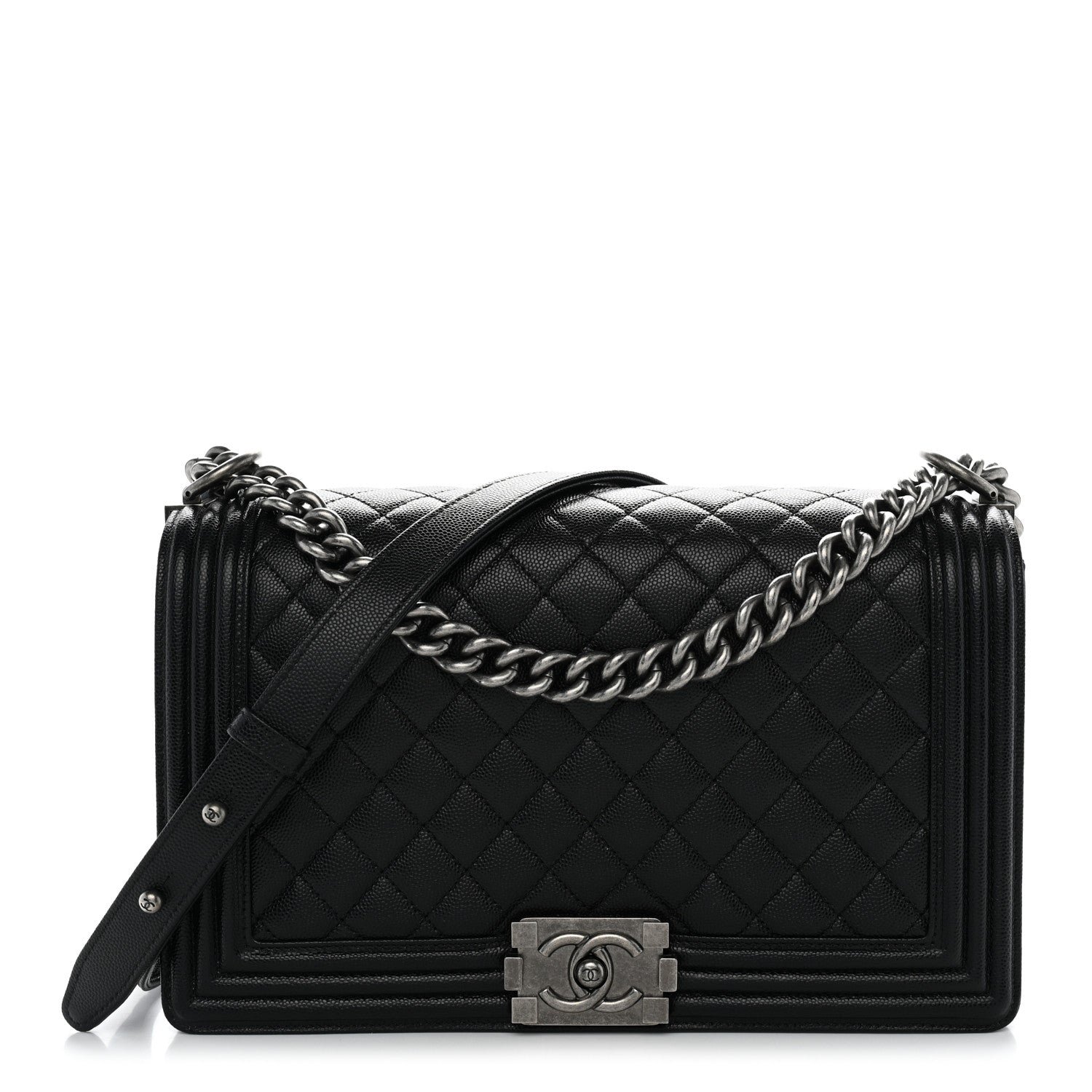 Chanel Caviar Quilted New Medium Boy Flap Black