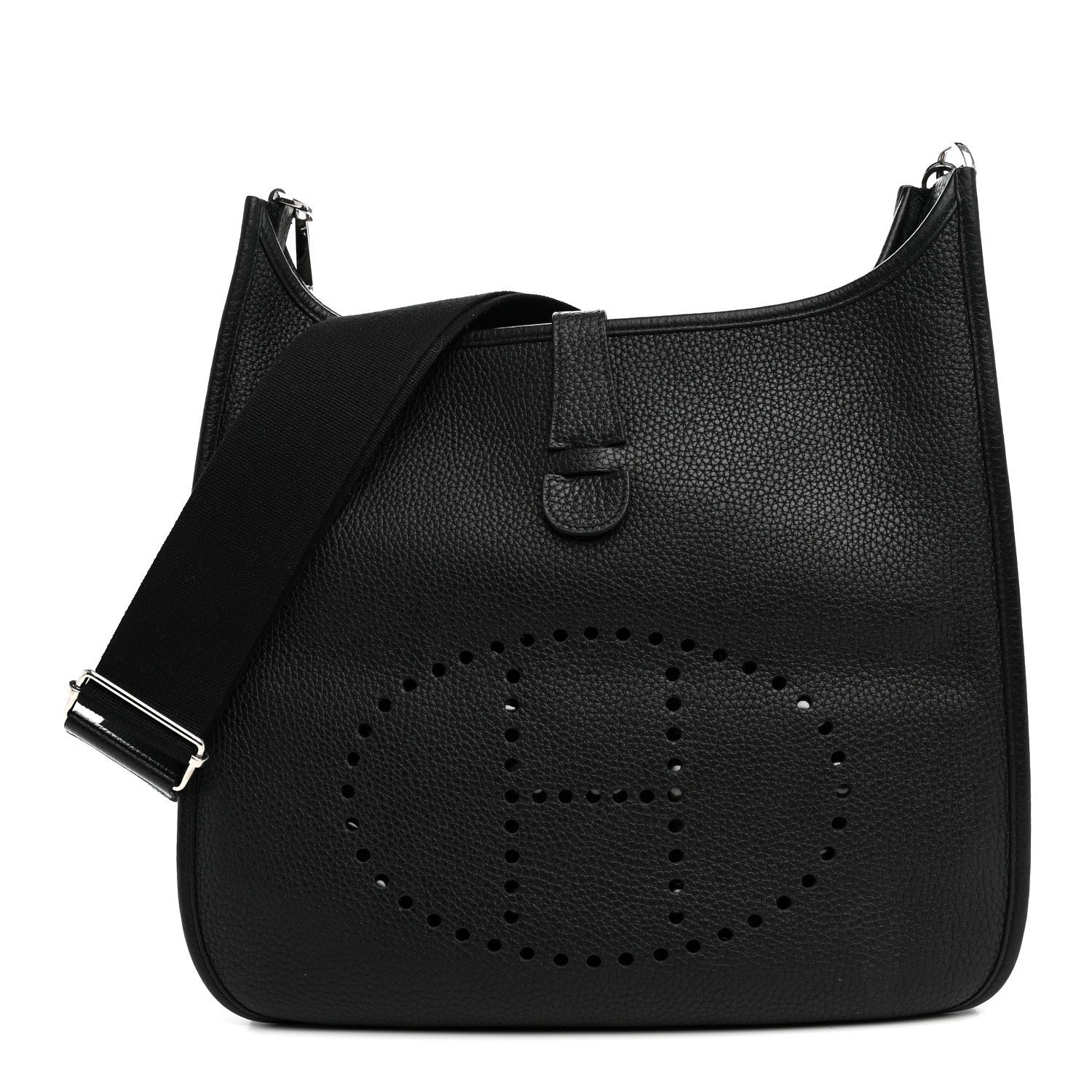 Hermes Taurillon Clemence Evelyne III GM Black