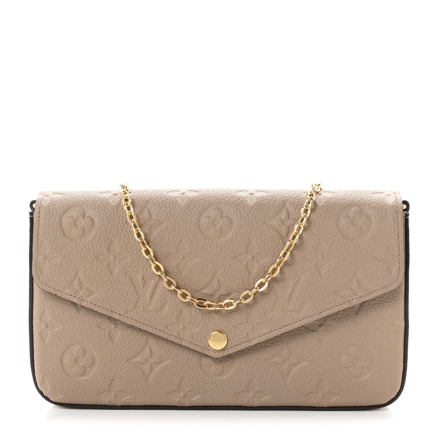 Louis Vuitton Empreinte Pochette Felicie Chain Wallet Tourterelle
