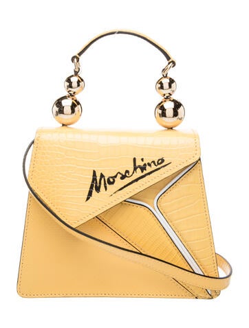 Moschino Leather Top Handle Bag