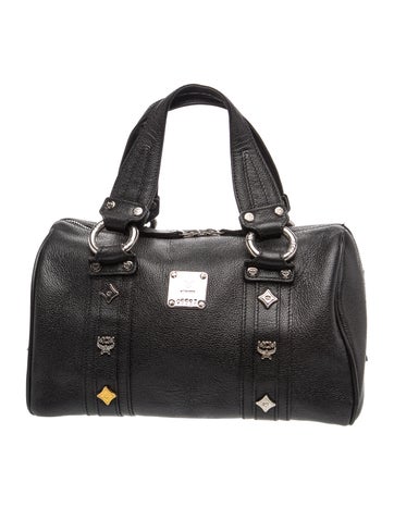 MCM Leather Top Handle Bag