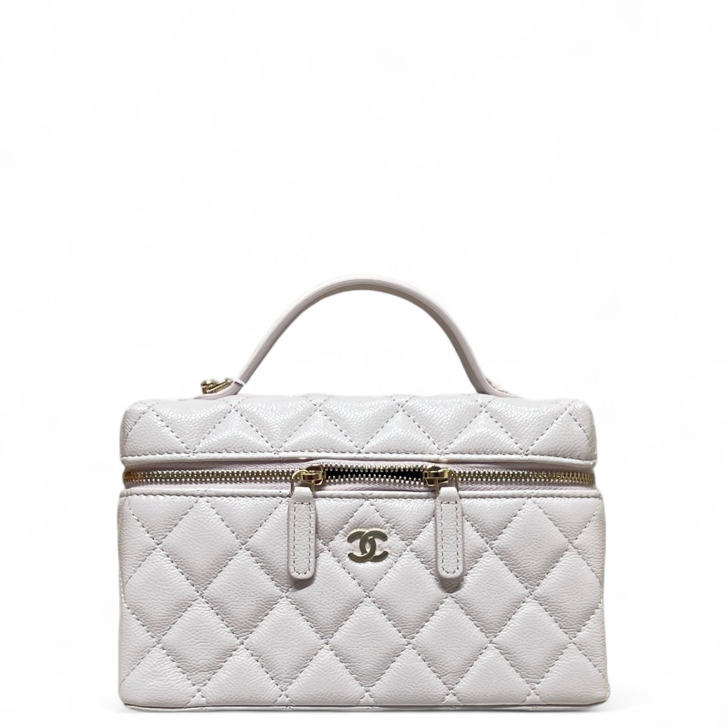 Chanel Calfskin Top le Slim Vanity With Chain Mini 2025