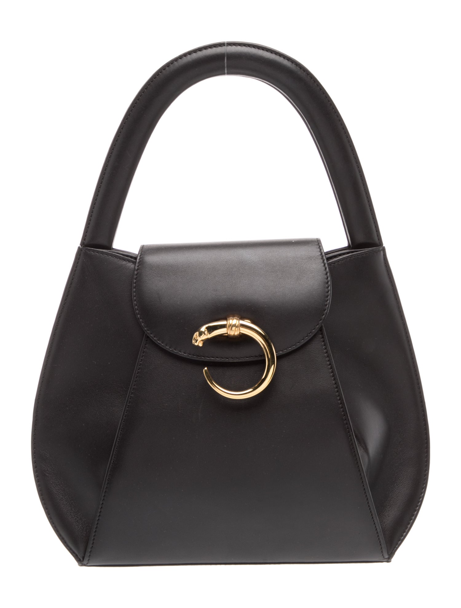Cartier Leather Top Handle Bag