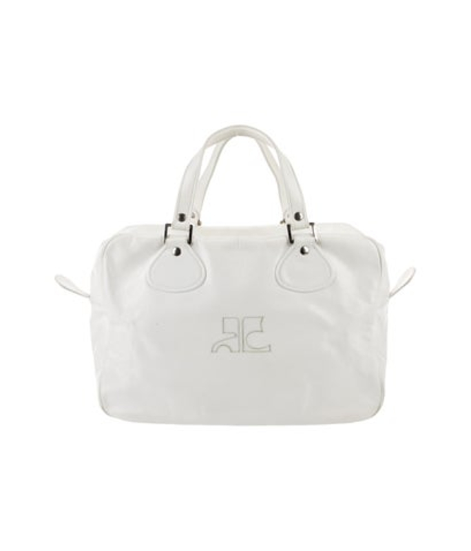 Courreges Leather Top Handle Bag