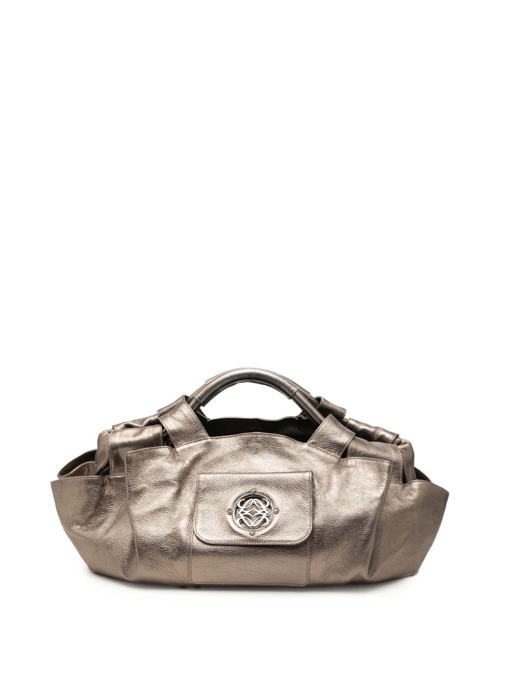 2008 Metallic Nappa Anagram Aire hobo bag