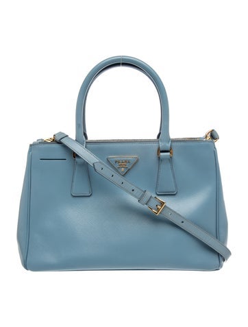 Saffiano Leather Galleria Double Zip Small