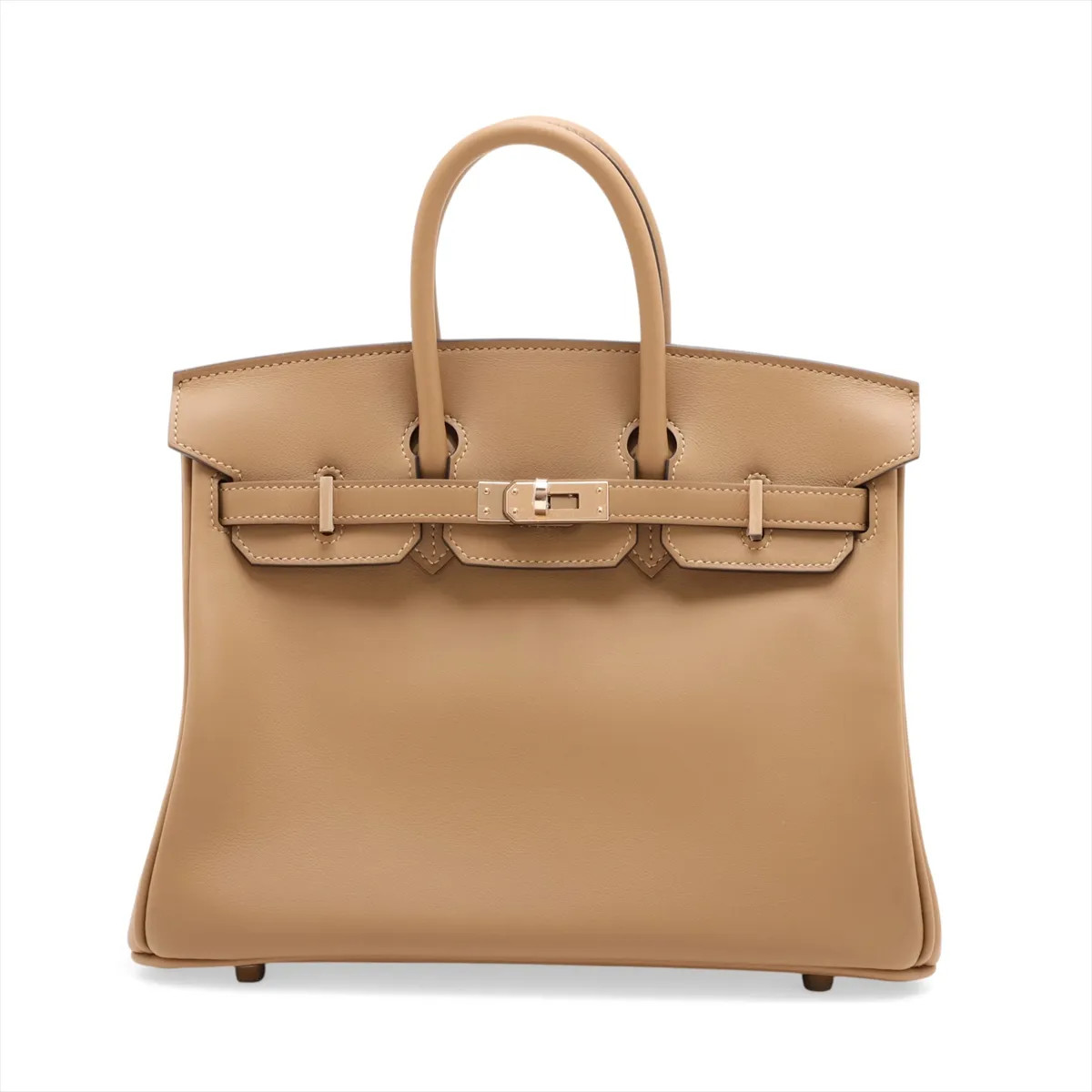 Hermès Birkin 25 Le Tournay Veau Swift Dune Champagne Gold Fittings