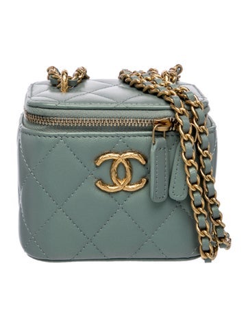 Iridescent  Lambskin Mini Vanity