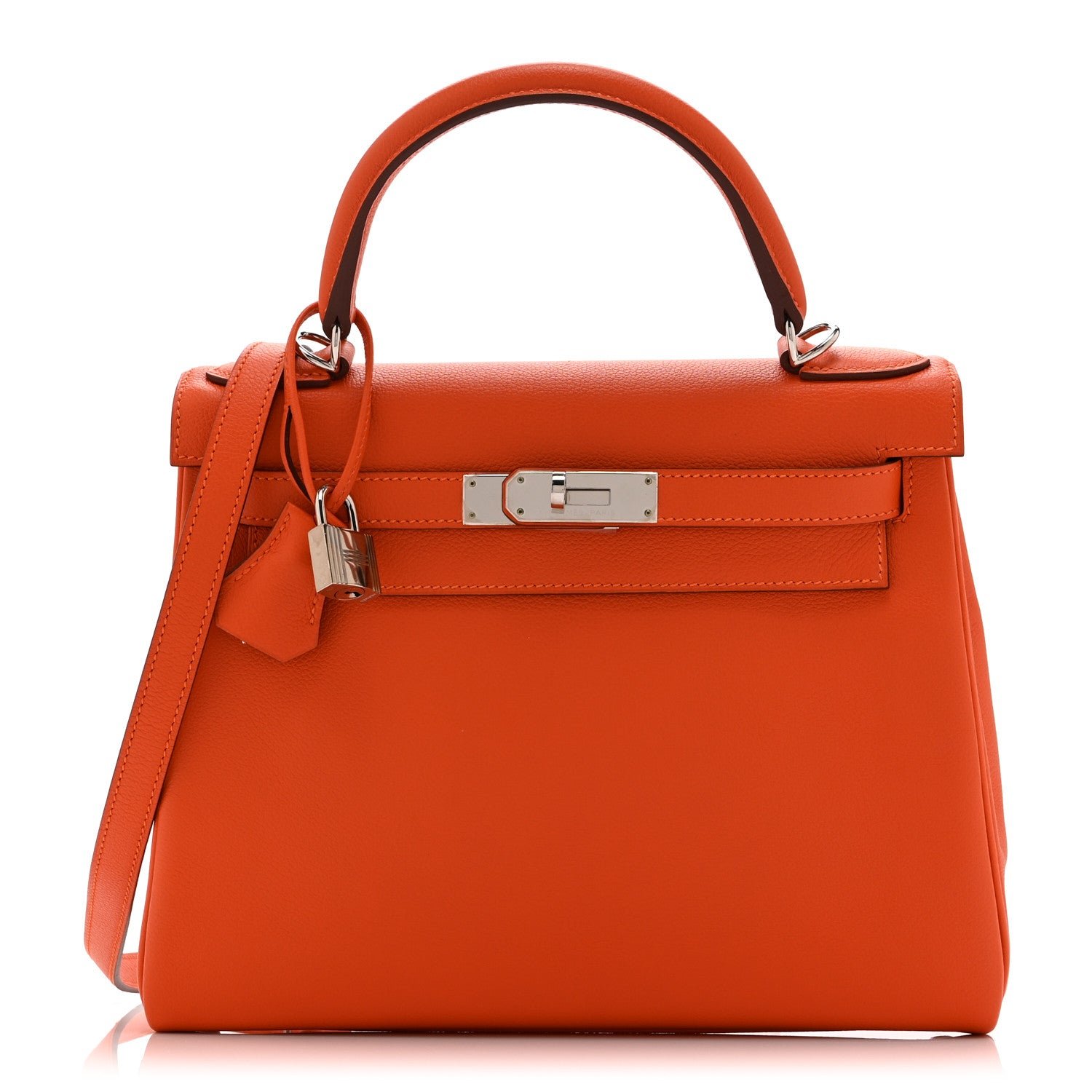 Hermes Evercolor Kelly Retourne 28 Capucine