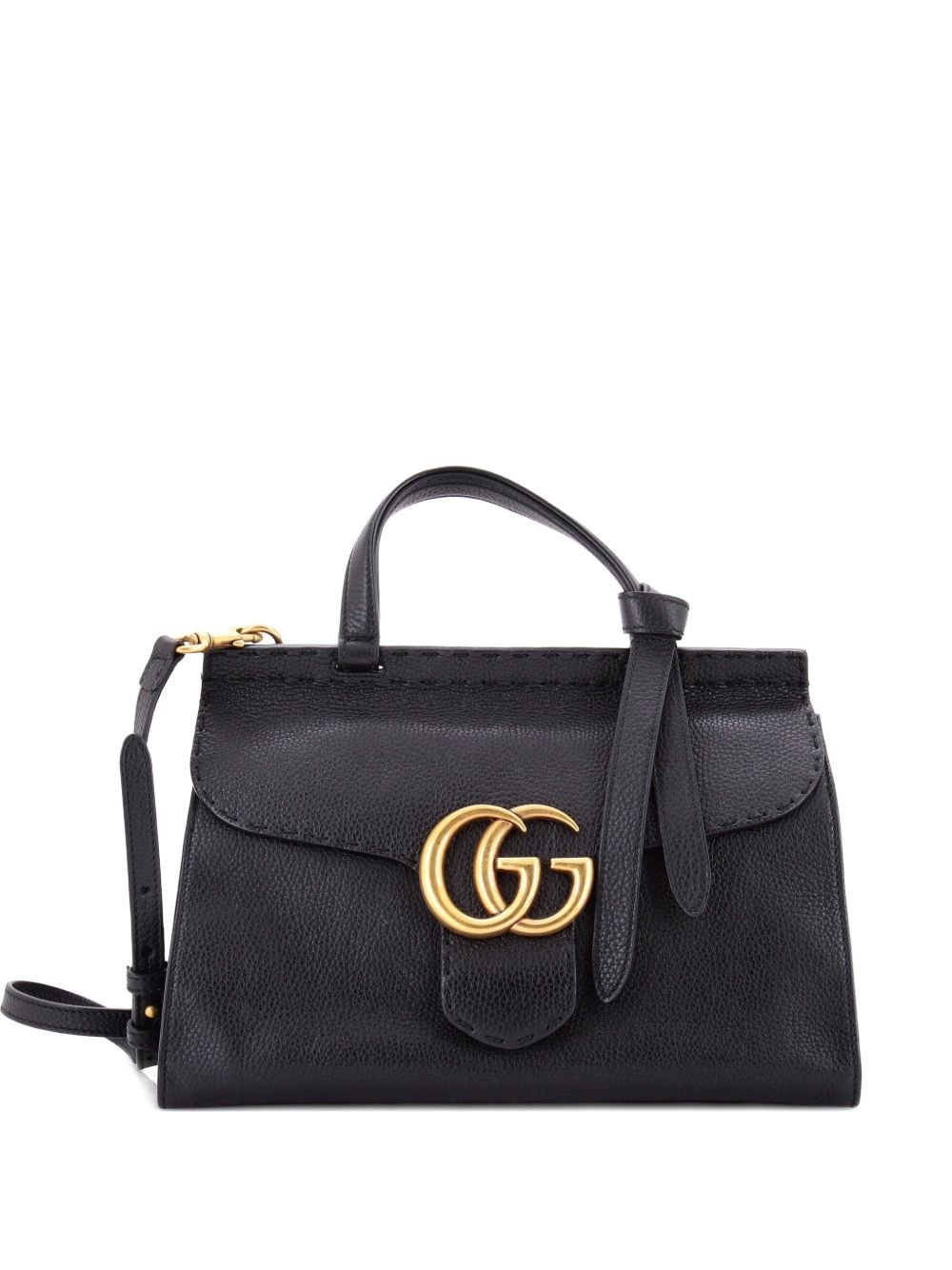 GG Marmont Top Handle Bag Leather Small satchel