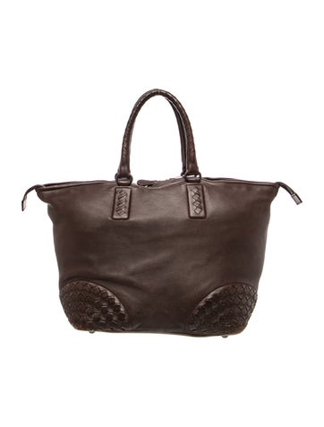 Intrecciato Top Handle Bag Vintage