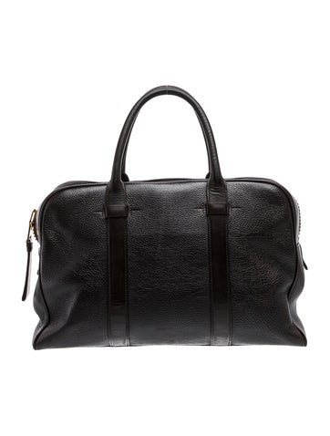 Tom Ford Leather Weekender Bag