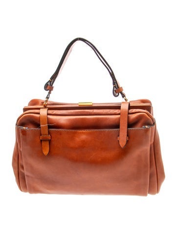 Leather Top Handle Bag