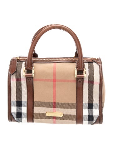 House Check Top Handle Bag