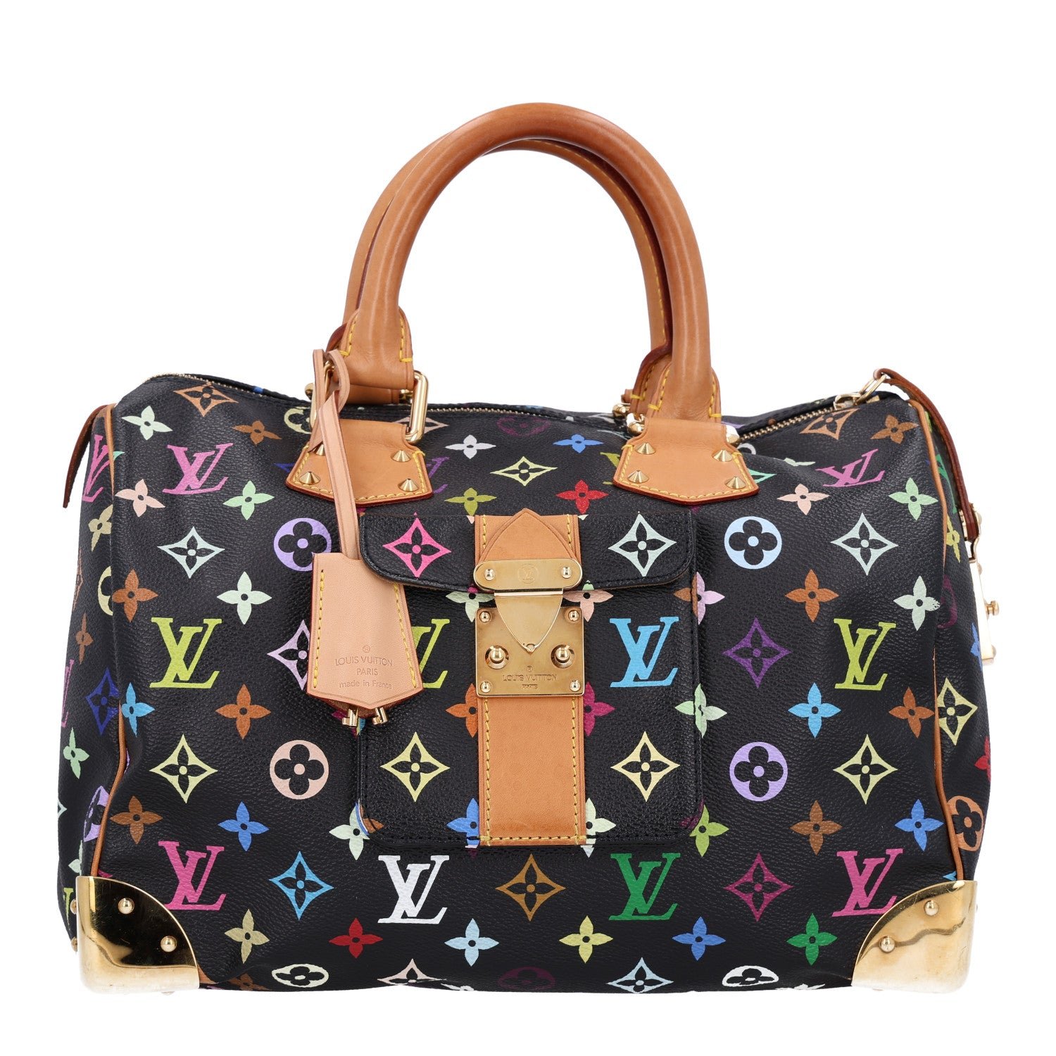 Louis Vuitton Monogram Multicolor Speedy 30 Black