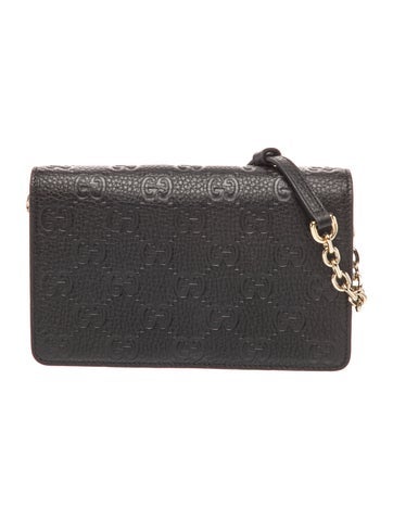 GG Signature Emblem Wallet On Chain Small