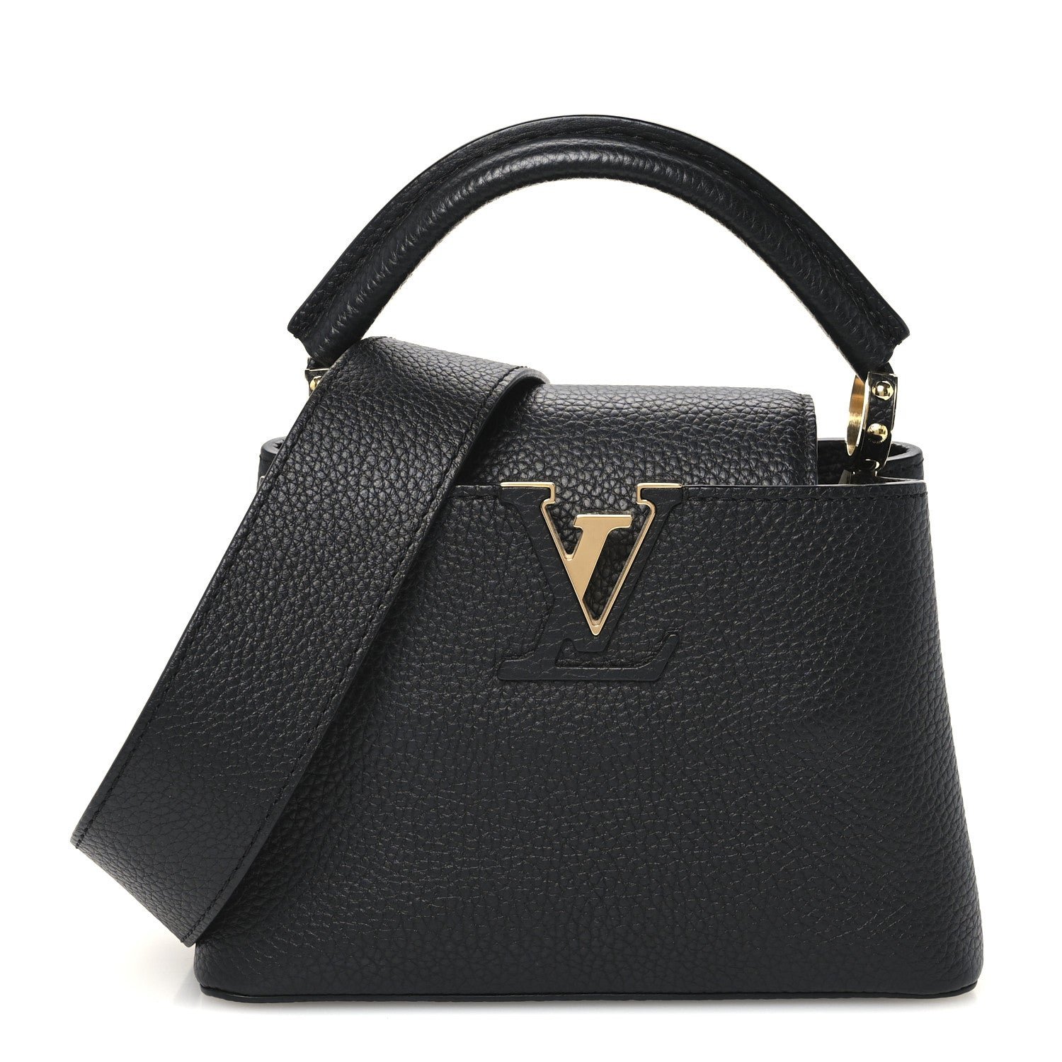 Louis Vuitton Taurillon Capucines Mini Black