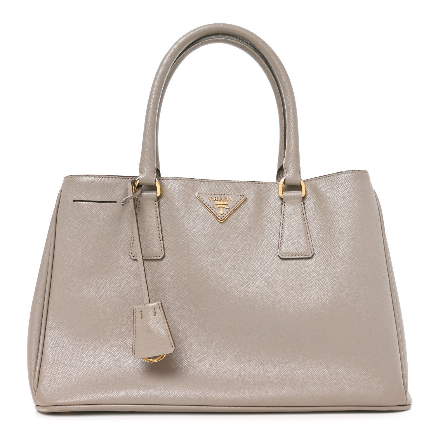 Prada Saffiano Lux Small Tote Argilla
