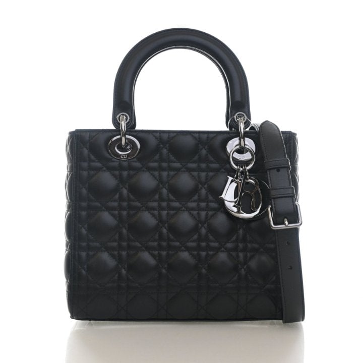 Christian Dior Medium Lambskin Lady Dior