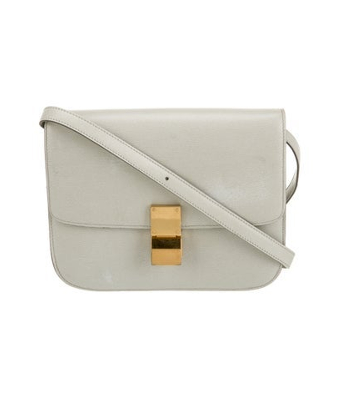 Celine Saffiano Leather Shoulder Bag
