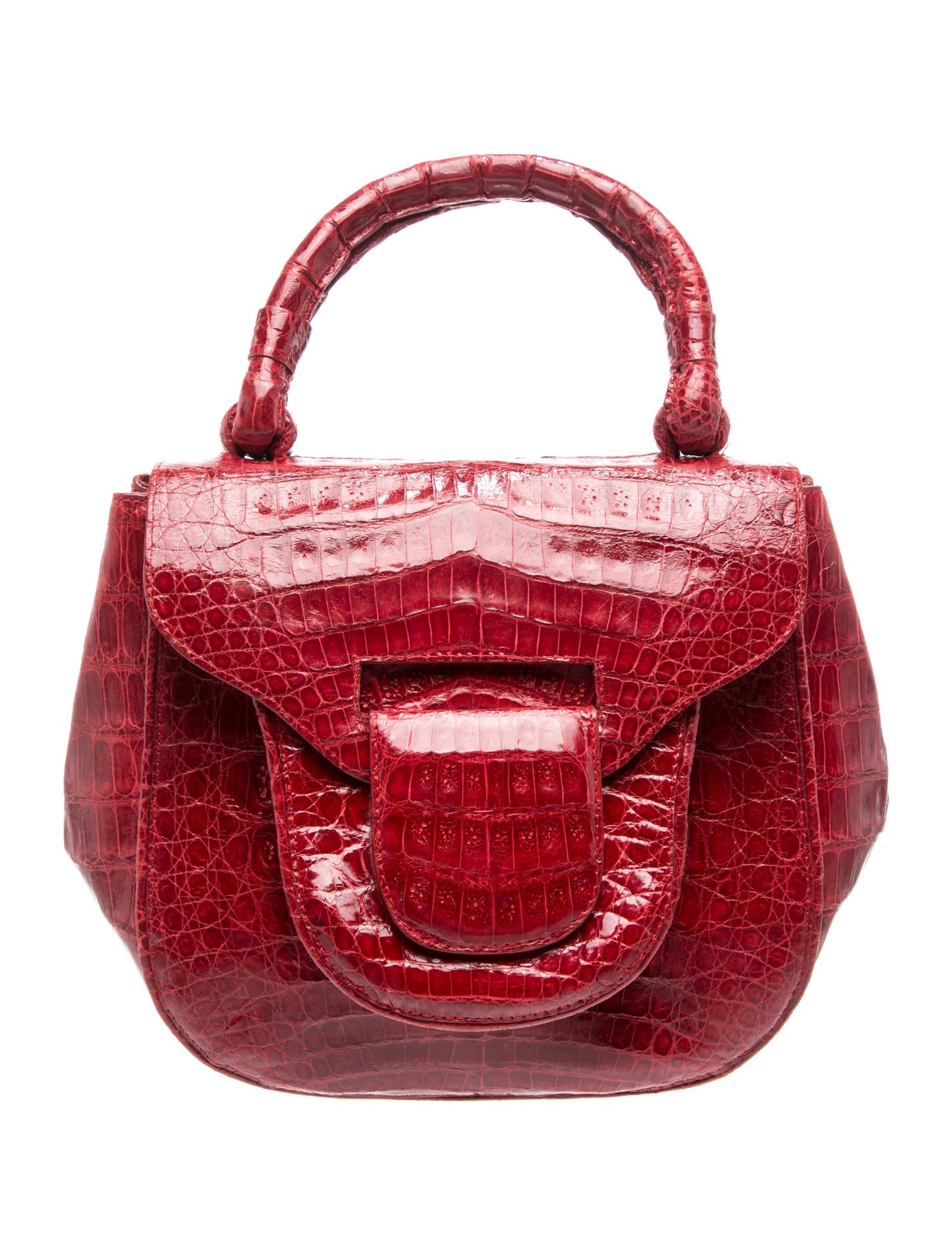 Crocodile Top Handle Bag