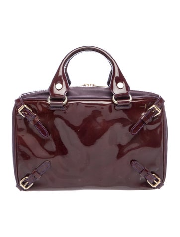Patent Leather Top Handle Bag Medium