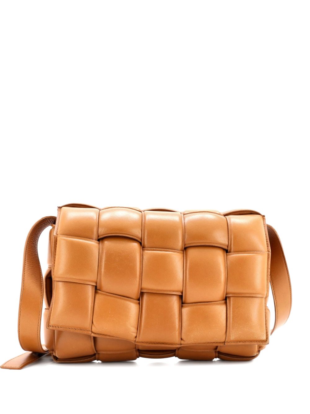 Cassette Padded Maxi Intrecciato Leather crossbody bag