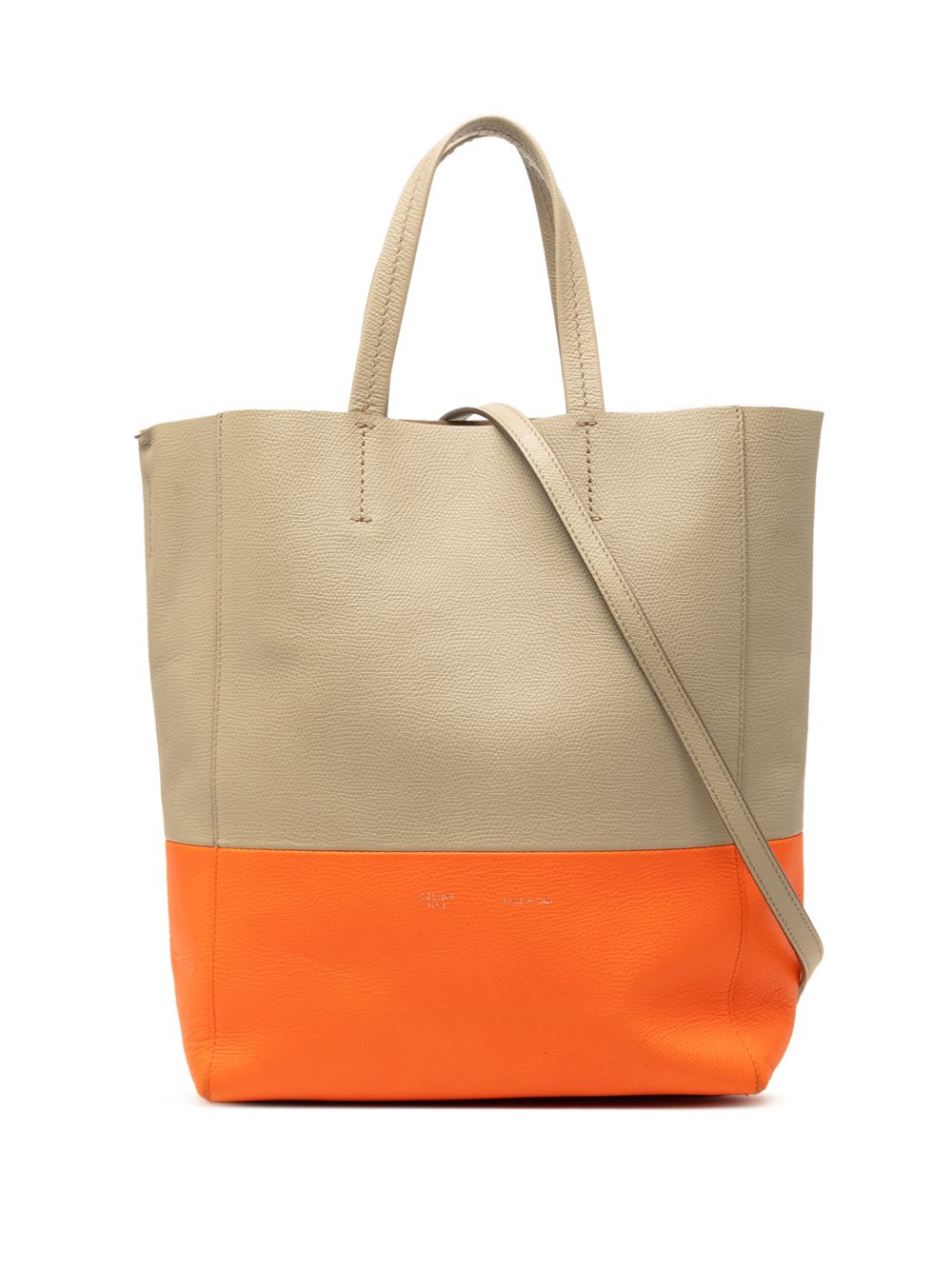 2010-2026 Small Bicolor Leather Vertical Cabas satchel