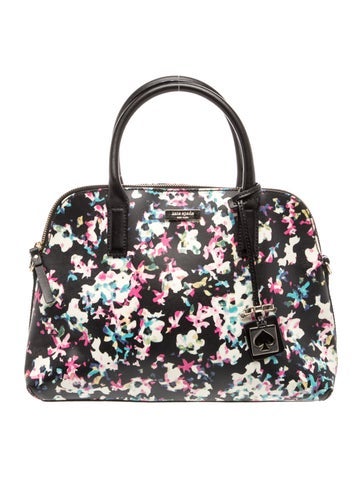 Embossed Leather Top Handle Bag