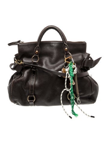 Leather Top Handle Bag