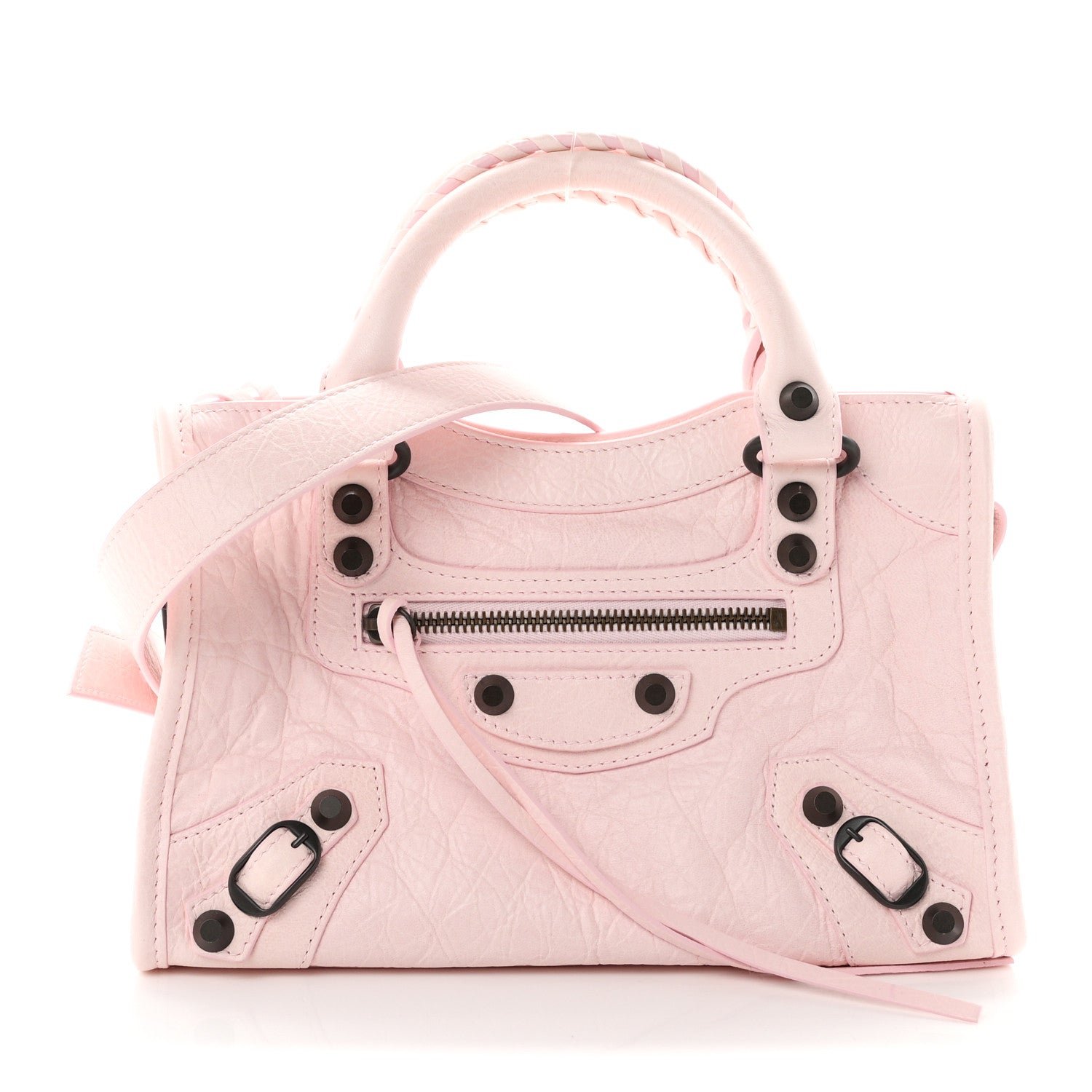 Balenciaga Agneau Arena Classic Hardware Le City Mini  Petal Pink