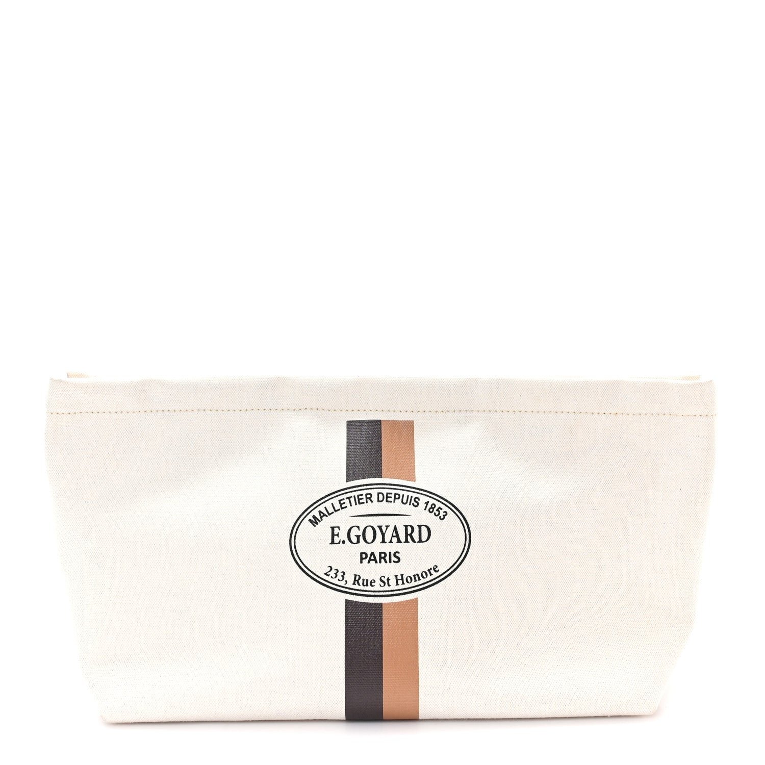 Goyard Canvas Necessaire Organizer Pouch Off White