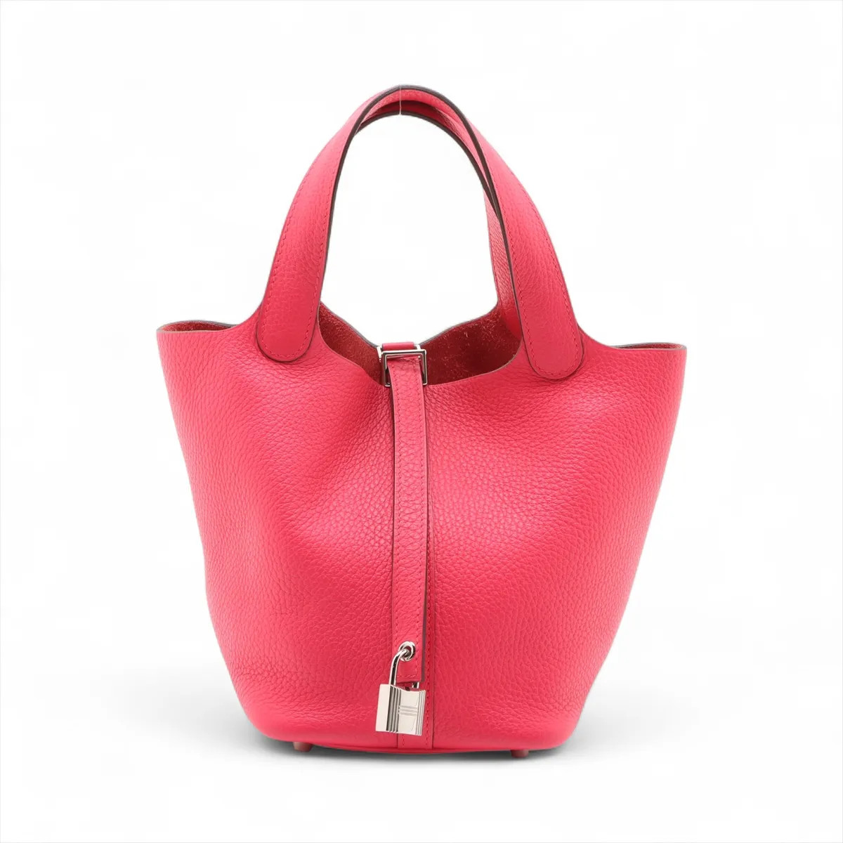 Hermès Picotin Lock 18 PM Taurillon Clemence Rose extreme Silver Metal Fittings