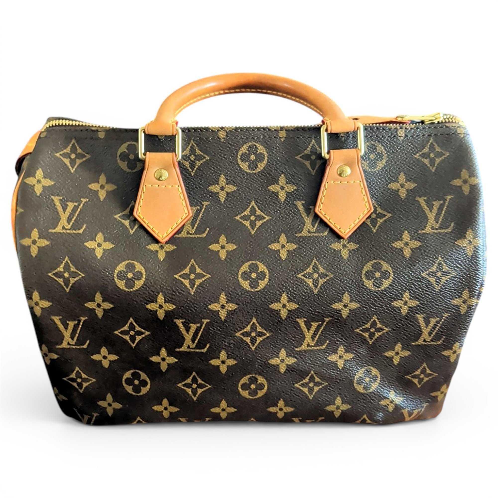 Speedy leather handbag