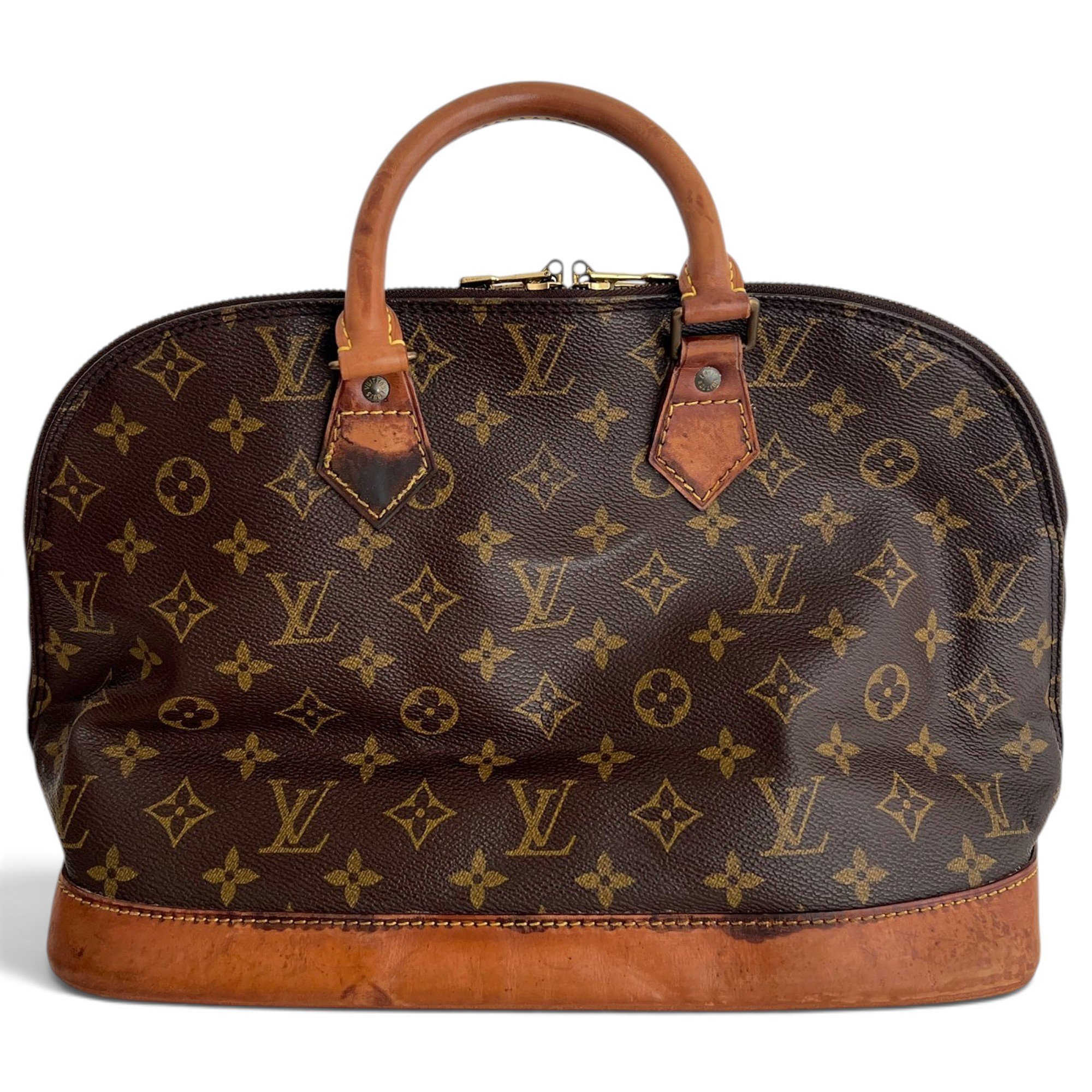 Louis Vuitton Alma leather handbag