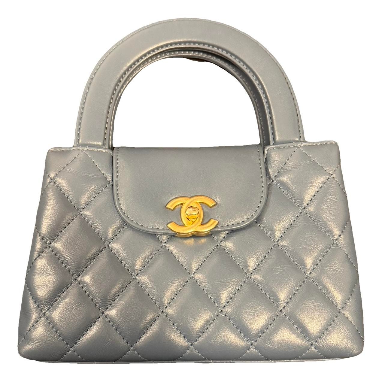 Mini Shopping leather handbag