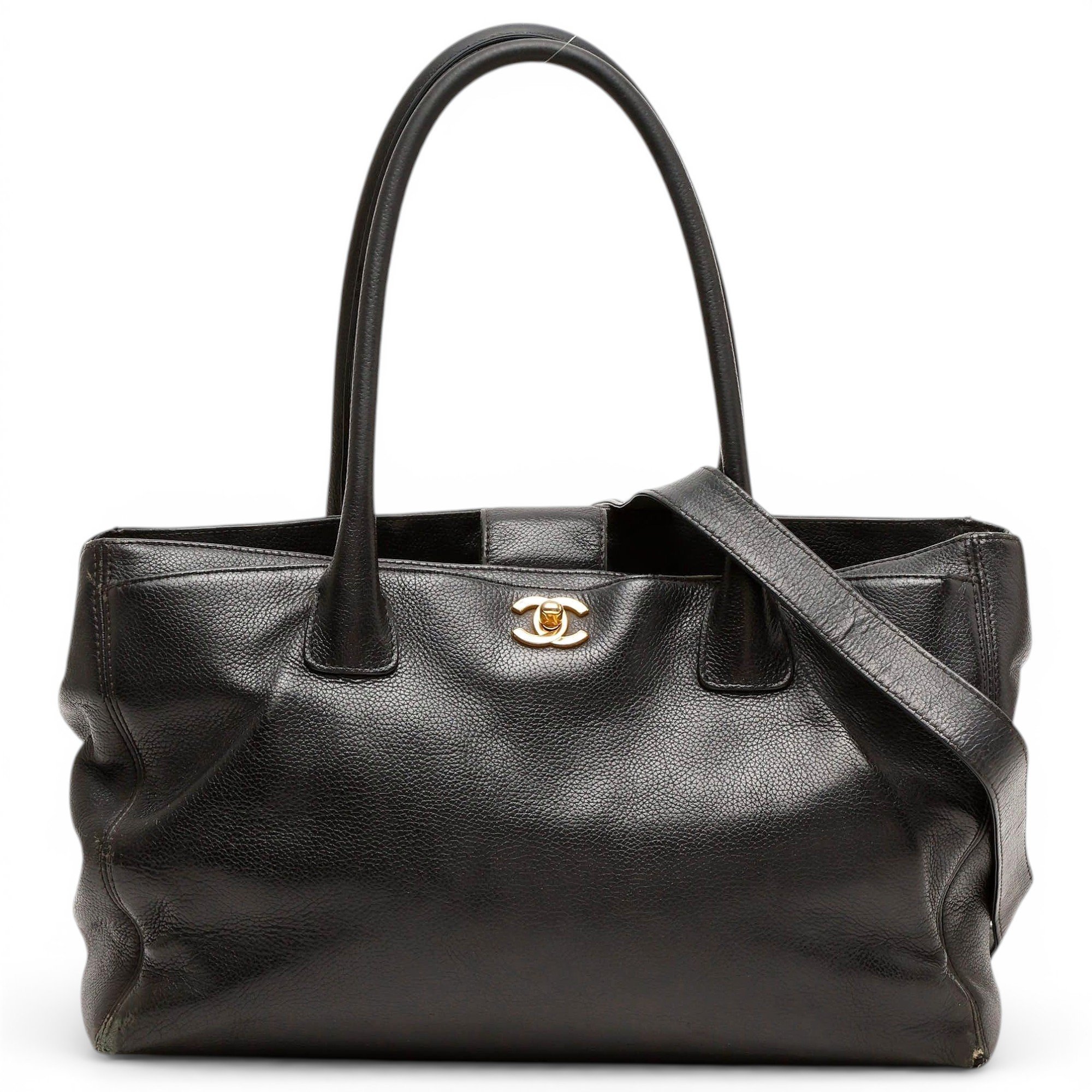 Executive leather tote