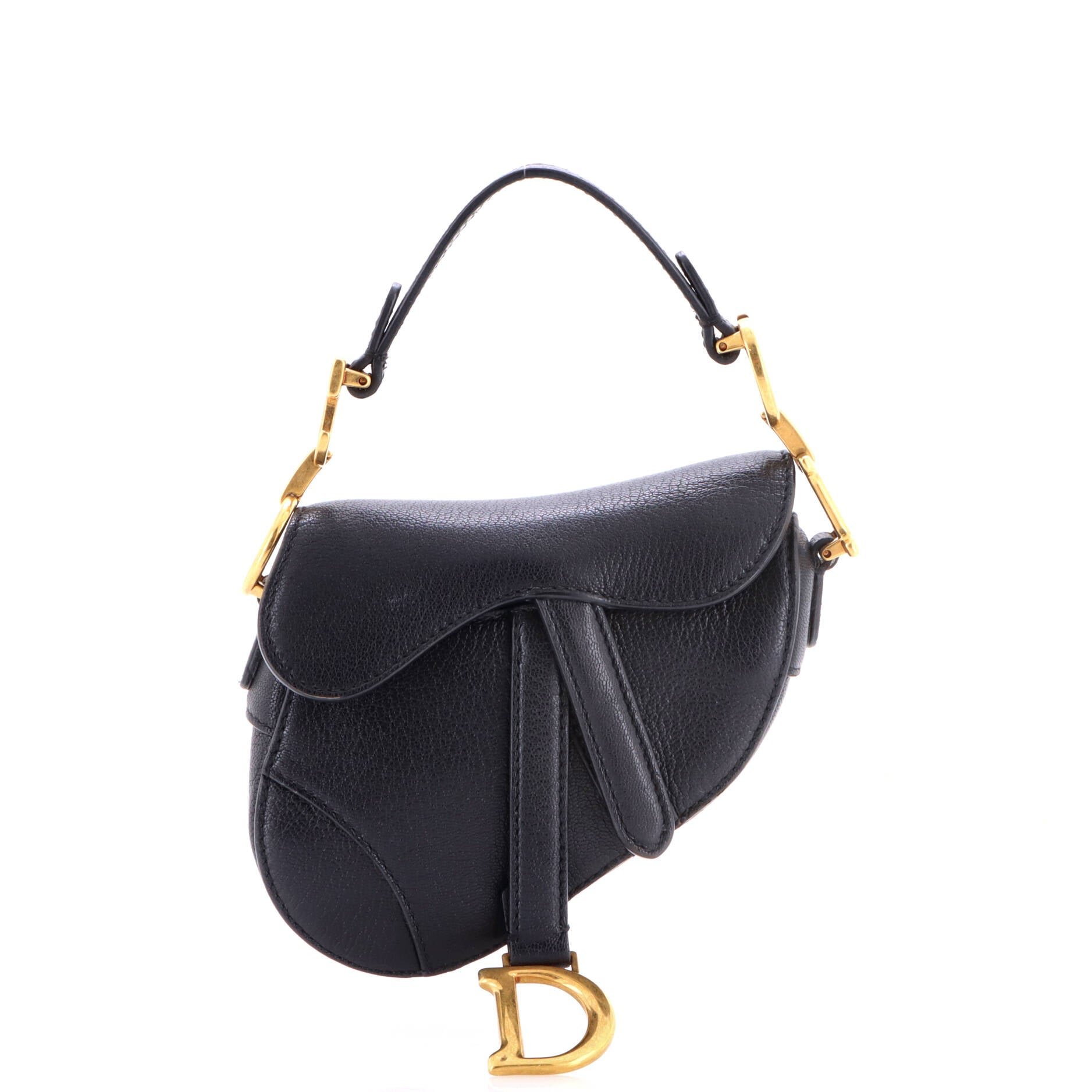Saddle Handbag Leather Micro