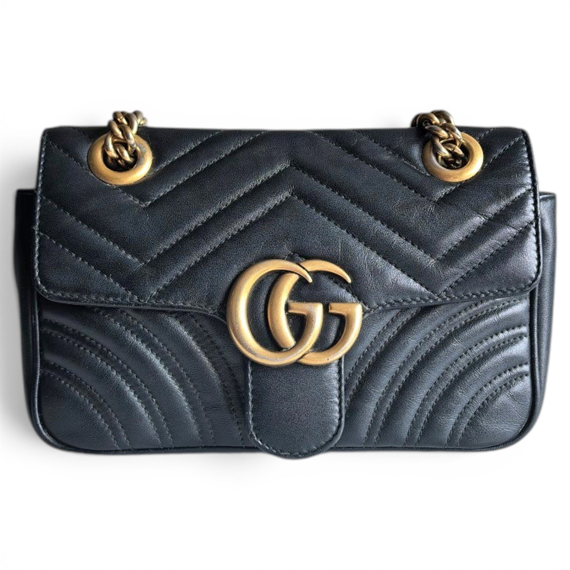 GG Marmont Flap leather handbag