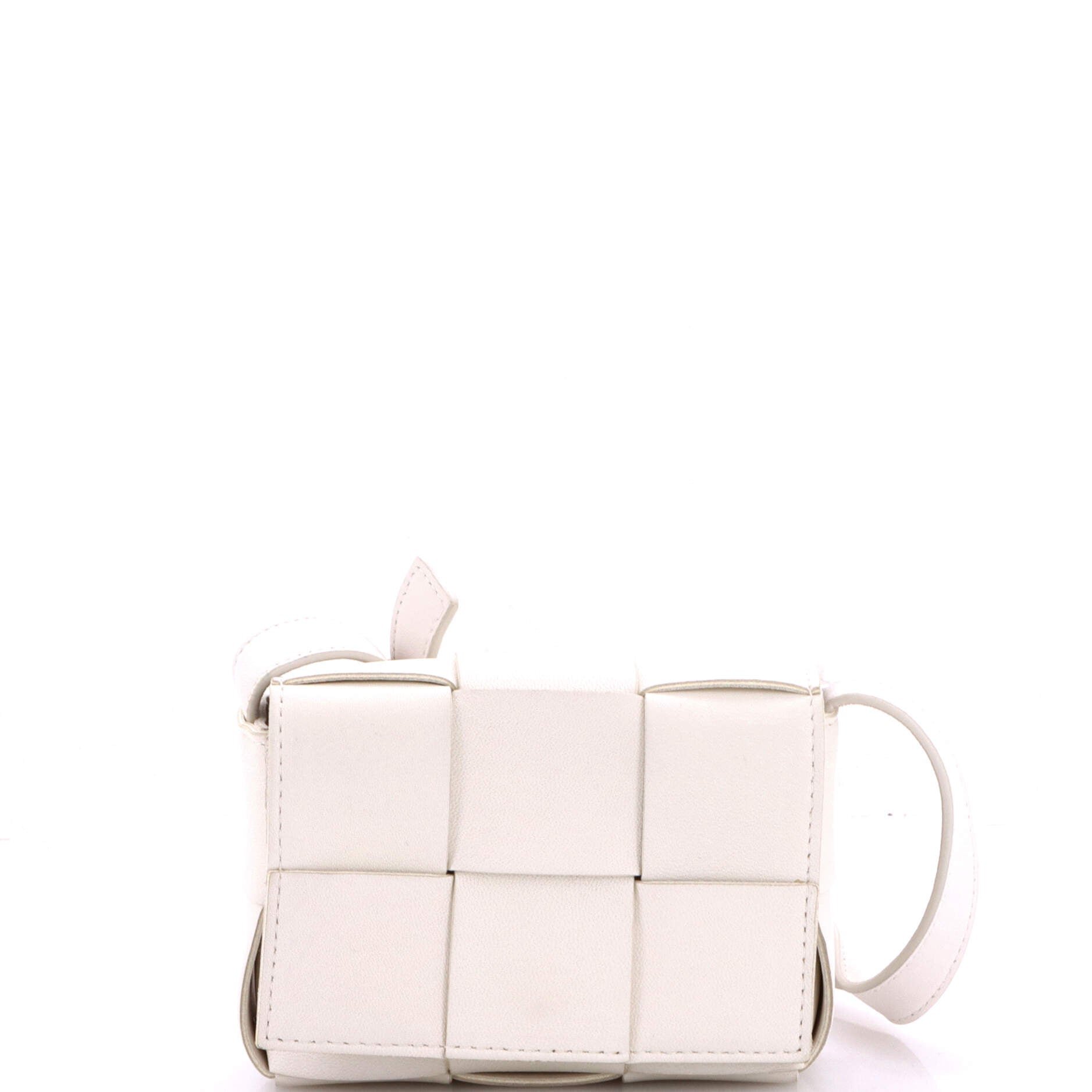 Cassette Crossbody Bag Maxi Intrecciato Leather Candy