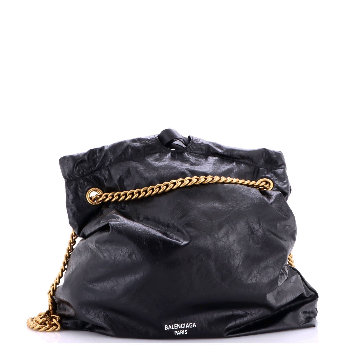 Crush Chain Tote Leather Medium