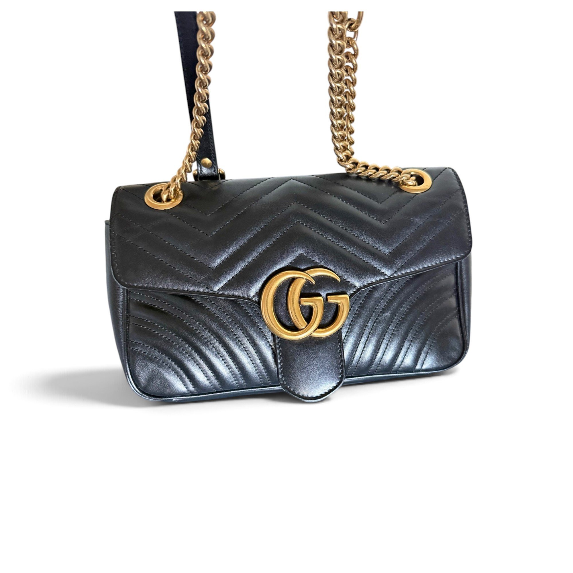 GG Marmont Flap leather handbag