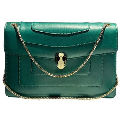 Serpenti leather handbag