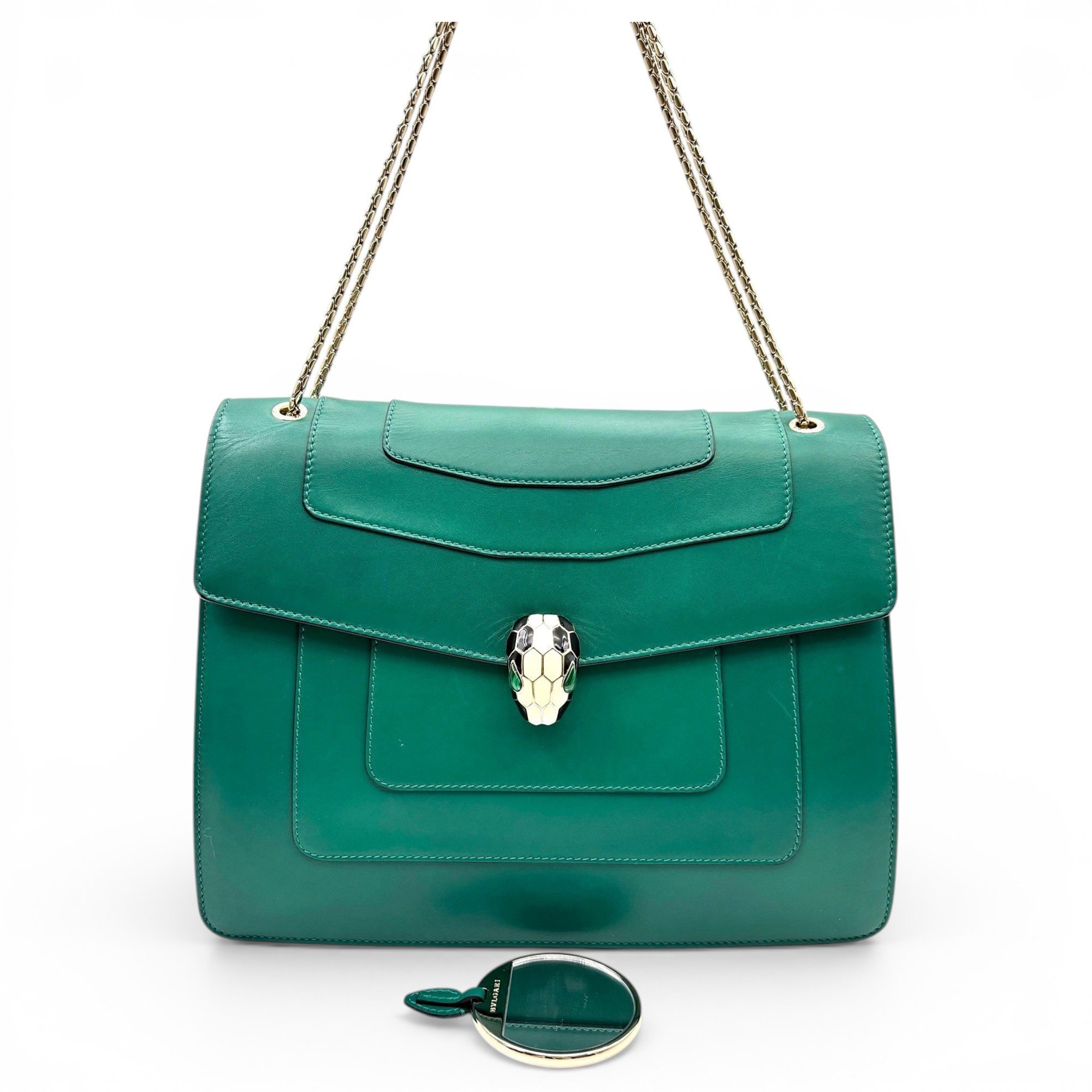 Bvlgari Serpenti leather handbag