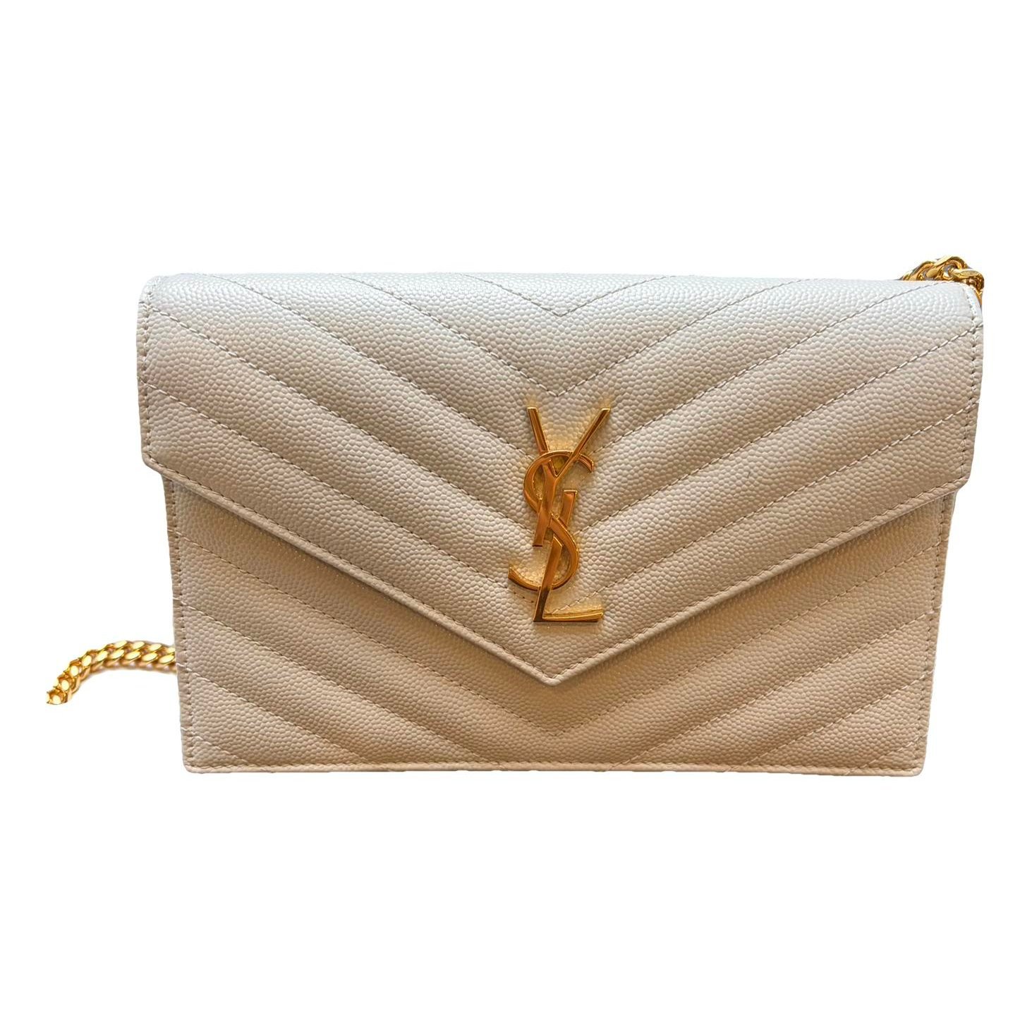 Leather clutch bag
