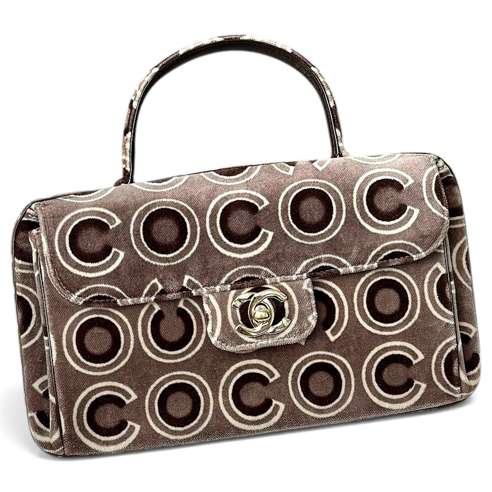 Velvet handbag