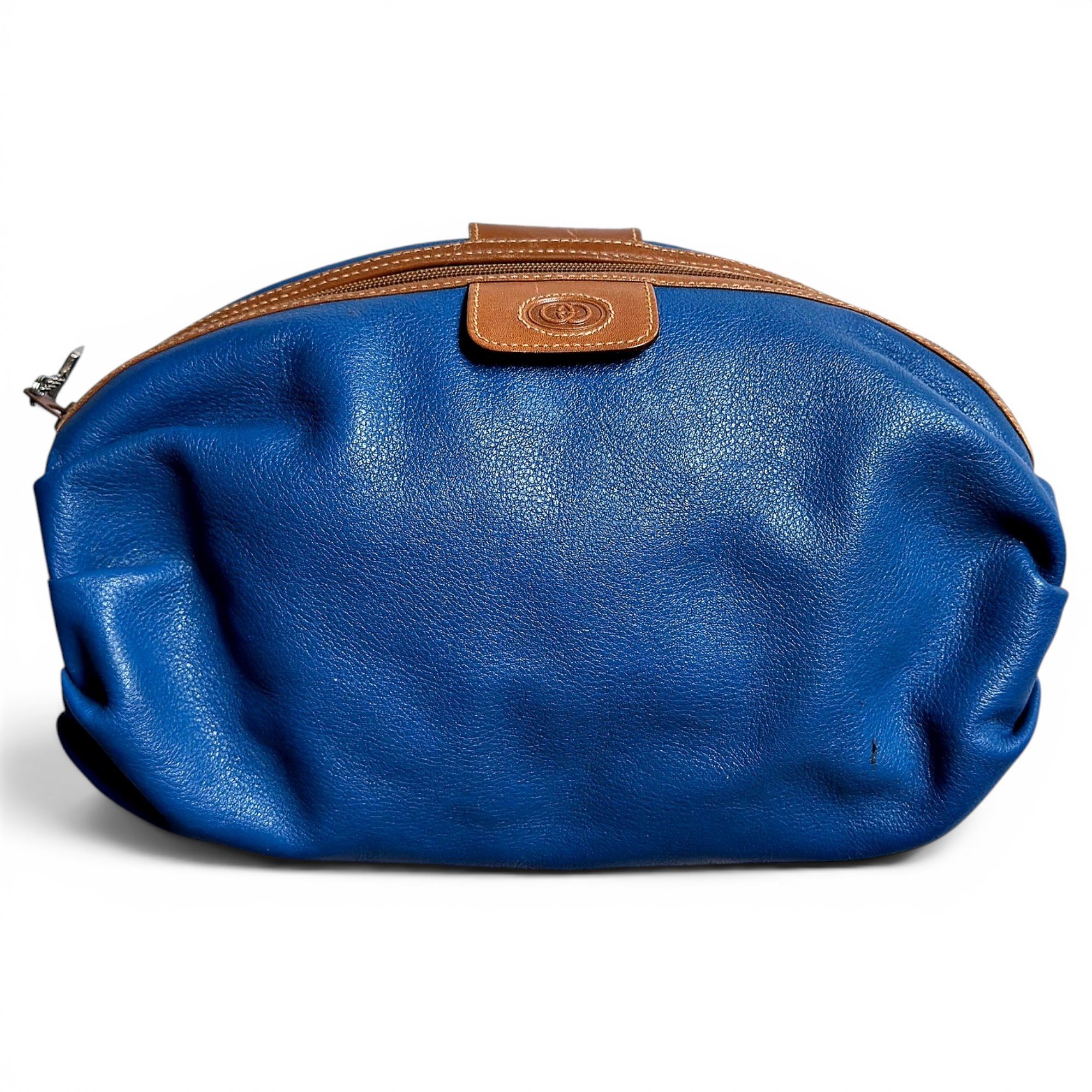 Leather clutch bag